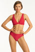 Sea Level Honeycomb Longline Underwire Bra